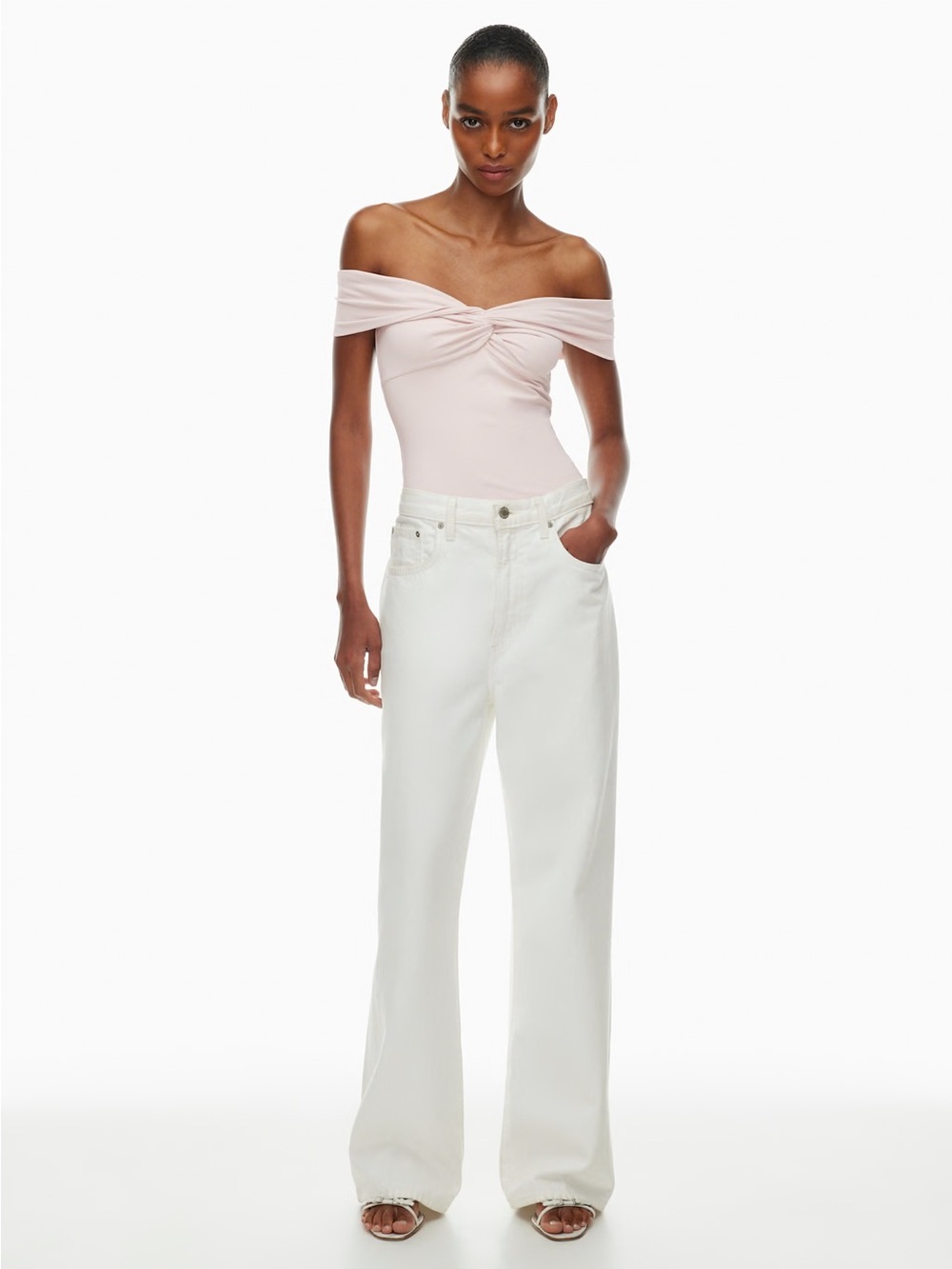 Aritzia Contour Twist Off  in Shy Pink